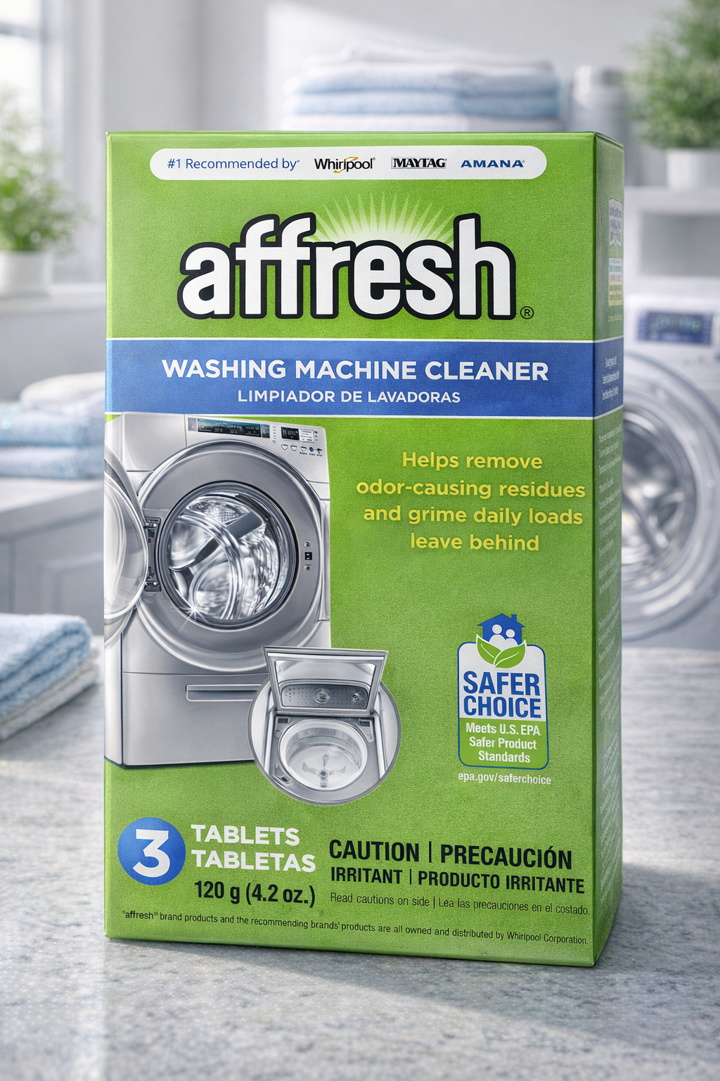 Affresh Limpiador de Lavadoras x3 W10549845 (W10135699) – Original - Parte W10549845 Affresh - Vista principal repuesto original