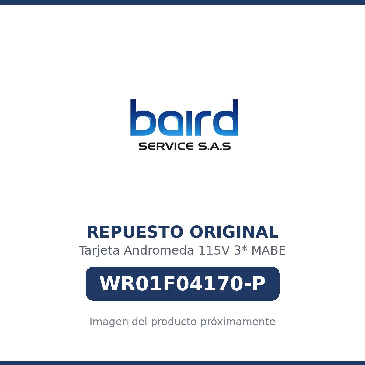 Tarjeta Andromeda 115V 3* MABE - WR01F04170-P - Parte WR01F04170-P MABE - Vista principal repuesto original